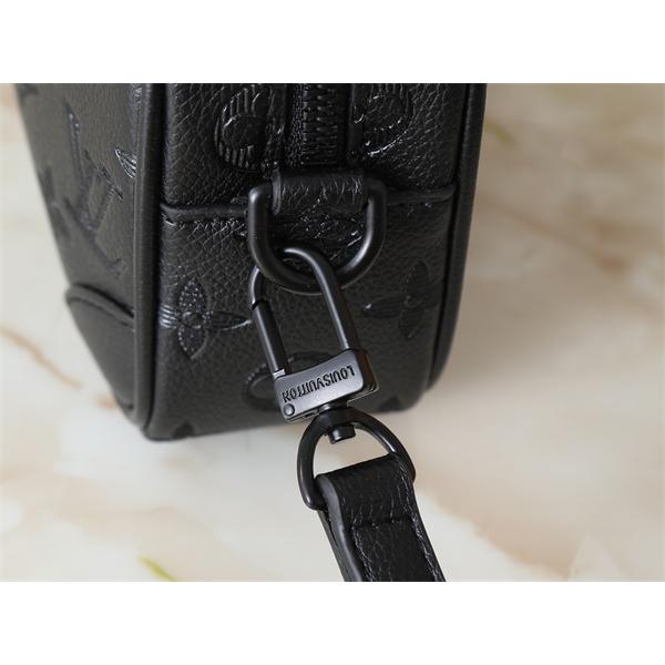  エンボス加工 ショルダーバッグ ブラック 軽量 コンパクト LOUIS VUITTON ルイヴィトン コピー