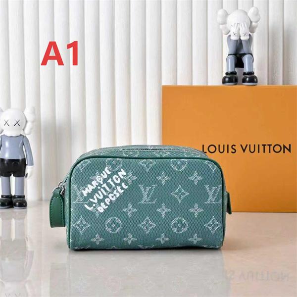注目カラー モノグラム ポーチ コンパクト 小物収納 LOUIS VUITTON ルイヴィトン コピー