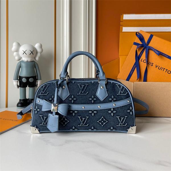 LOUIS VUITTON ルイヴィトン コピー トレンド素材 デニム ハンドバッグ 上品カジュアル