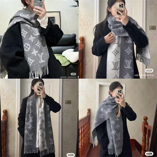 上品モノグラム LOUIS VUITTON ルイヴィトン コピー 大判ストール グレー配色 防寒対策  
