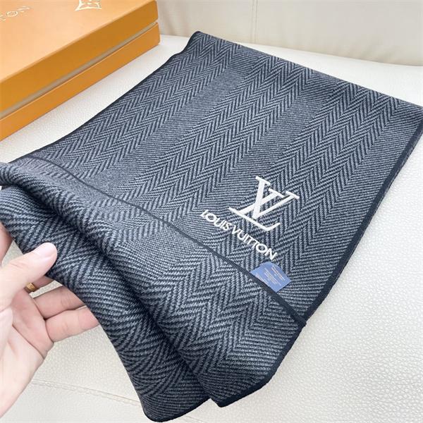 LOUIS VUITTON ルイヴィトン コピー 上質素材 ヘリンボーン柄 ストール 大人スタイル マフラー