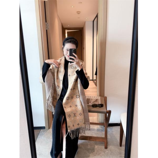 LOUIS VUITTON ルイヴィトン コピー 上品デザイン リバーシブル風 マフラー 大人スタイル