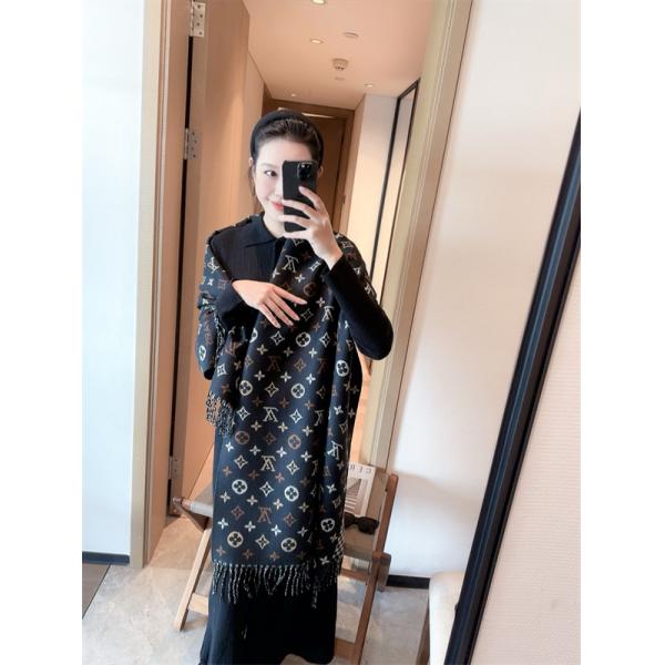 LOUIS VUITTON ルイヴィトン コピー 上品デザイン リバーシブル風 マフラー 大人スタイル