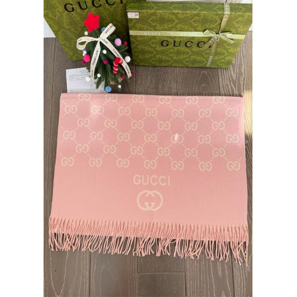  GUCCI グッチ コピー フェミニン ストール ピンク 肌触り良好 防寒