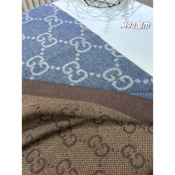 シンプル総柄 マフラー ネイビー フリンジ 定番 GUCCI グッチ コピー