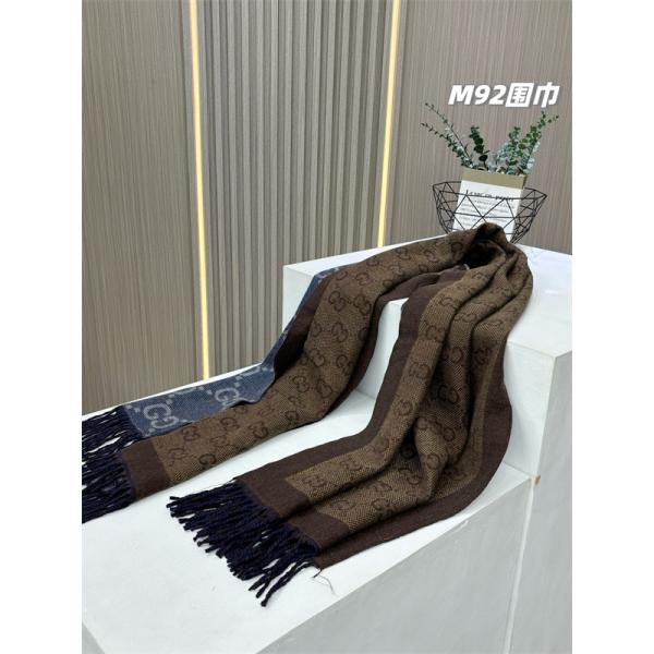 シンプル総柄 マフラー ネイビー フリンジ 定番 GUCCI グッチ コピー