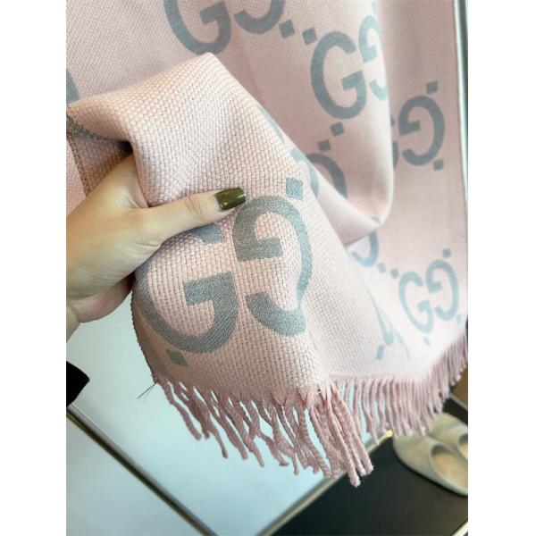 人気総柄 GUCCI グッチ コピー ストール ブラック系 大人モード ユニセックス