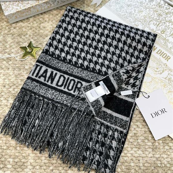 DIOR ディオール コピー クラシック千鳥格子 ストール モノトーン 上品