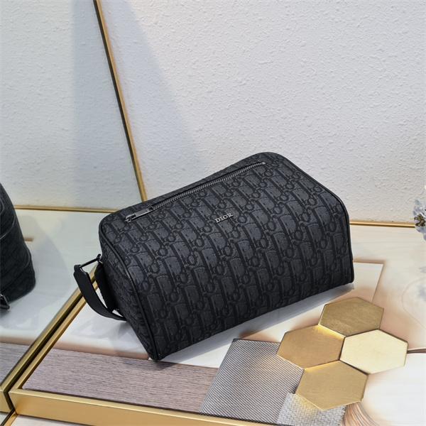 実用性抜群 ボックスポーチ ダブルファスナー 小物収納 DIOR ディオール コピー