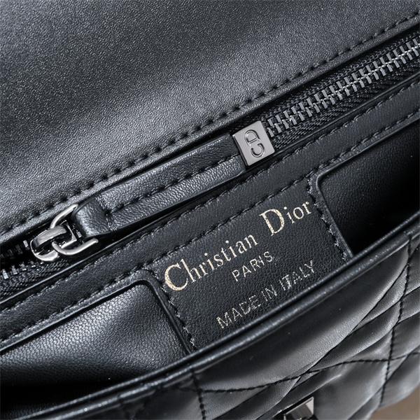人気 キルティング ショルダーバッグ ブラック 定番 DIOR ディオール コピー