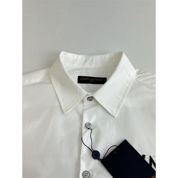 LOUIS VUITTON　SS26 春夏 1854刺繍ロゴ長袖シャツルイヴィトンシャツコピートレンド新作