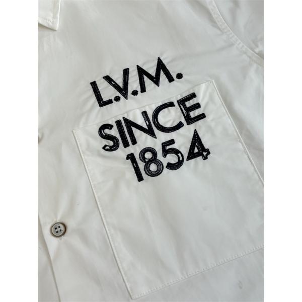 LOUIS VUITTON　SS26 春夏 1854刺繍ロゴ長袖シャツルイヴィトンシャツコピートレンド新作