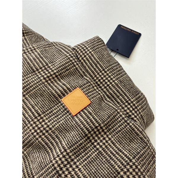 LV 新作 ルイヴィトン綿ジャケットスーパーコピー26SS  防寒性抜群ツイードチェックのスタンドカラー