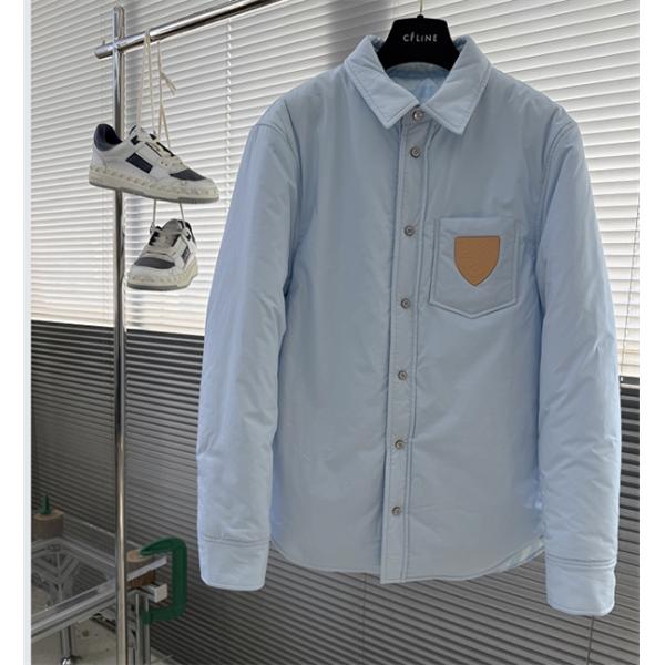 LV Stripe ☆リバーシブル☆ルイヴィトンシャツジャケット コピー軽量なパッド入りコットン快適な着心地