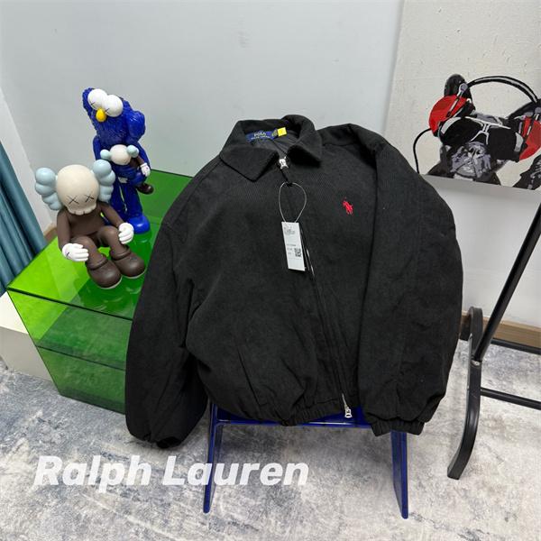 Polo Ralph Lauren ポロ ラルフローレン コピー 2026新作 ストリート 刺繍 ブラック ジップアップ ブルゾン 
