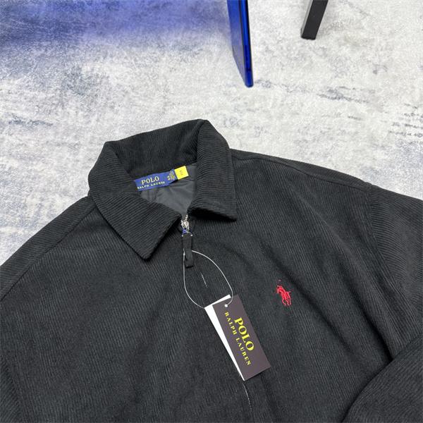 Polo Ralph Lauren ポロ ラルフローレン コピー 2026新作 ストリート 刺繍 ブラック ジップアップ ブルゾン 