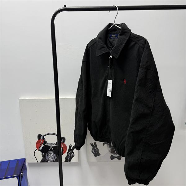 Polo Ralph Lauren ポロ ラルフローレン コピー 2026新作 ストリート 刺繍 ブラック ジップアップ ブルゾン 