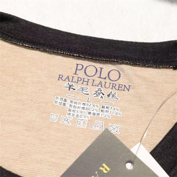 最新トレンド採用 快適 Polo Ralph Lauren ポロ ラルフローレン コピー インナー 刺繍 リラックス ブラック