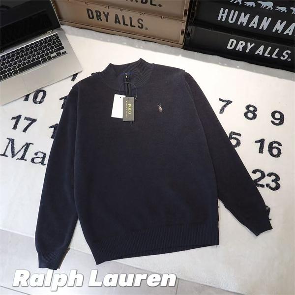 今季注目 上質感漂う 刺繍 ハーフジップ Polo Ralph Lauren ポロ ラルフローレン コピー ニット 大人