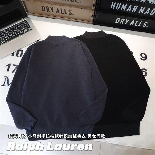 今季注目 上質感漂う 刺繍 ハーフジップ Polo Ralph Lauren ポロ ラルフローレン コピー ニット 大人
