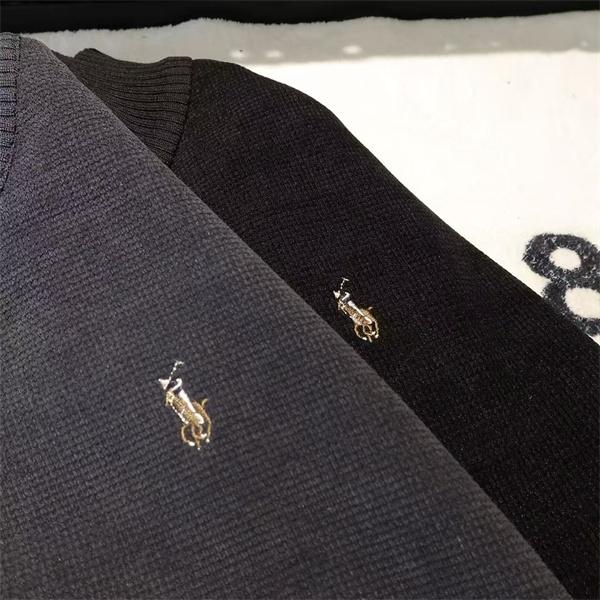 今季注目 上質感漂う 刺繍 ハーフジップ Polo Ralph Lauren ポロ ラルフローレン コピー ニット 大人
