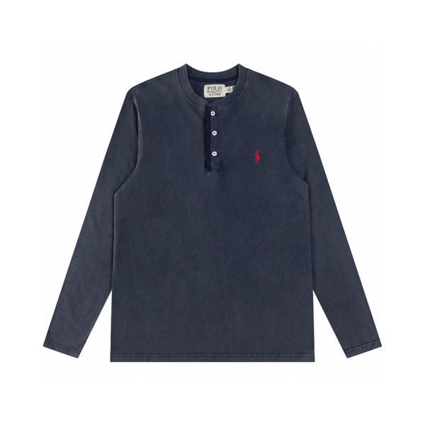 Polo Ralph Lauren ポロ ラルフローレン コピー 入手困難 プレミアム ヘンリーネック ロングTシャツ 大人リラックス