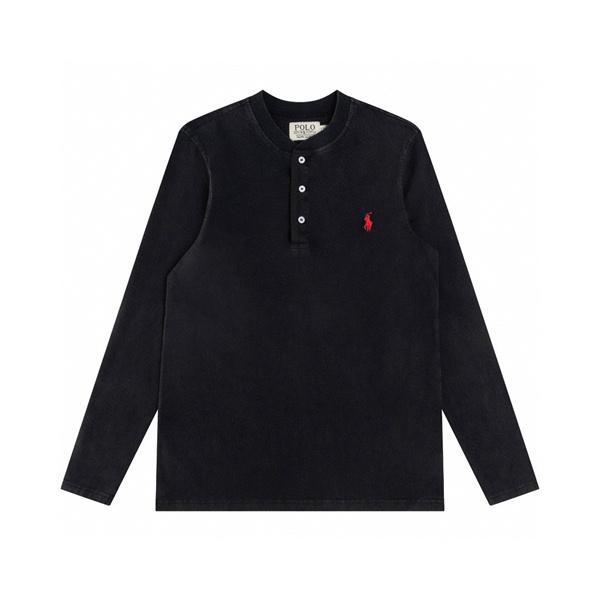 Polo Ralph Lauren ポロ ラルフローレン コピー 入手困難 プレミアム ヘンリーネック ロングTシャツ 大人リラックス