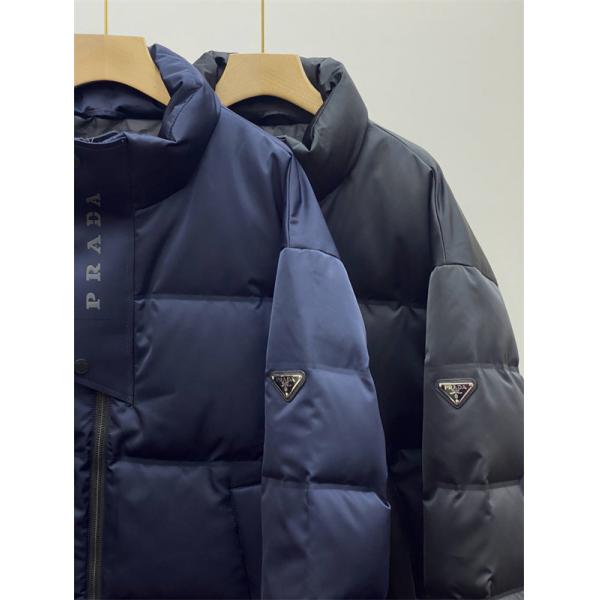 新作 ダウンジャケット ホワイト プレミアム モード系 PRADA プラダ スーパーコピー