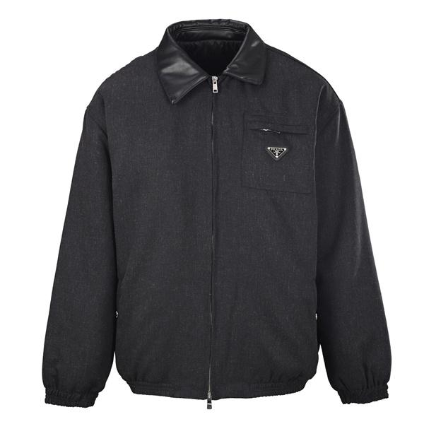  中綿ジャケット ブラック 便利 実用性抜群 おすすめ PRADA プラダ コピー