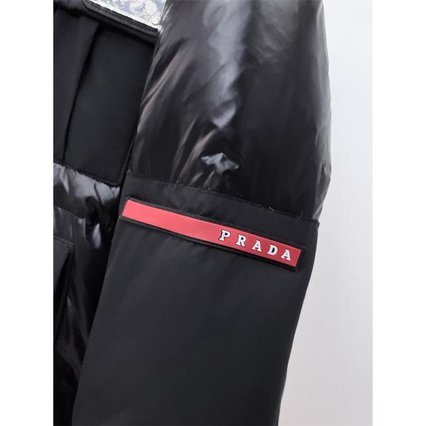 PRADA プラダ コピー フード付きダウンコート ブラック 限定 高級 注目