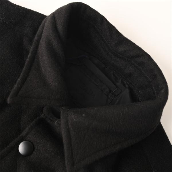 シャツジャケット ブラック 定番 上质 实用性抜群 PRADA プラダ スーパーコピー