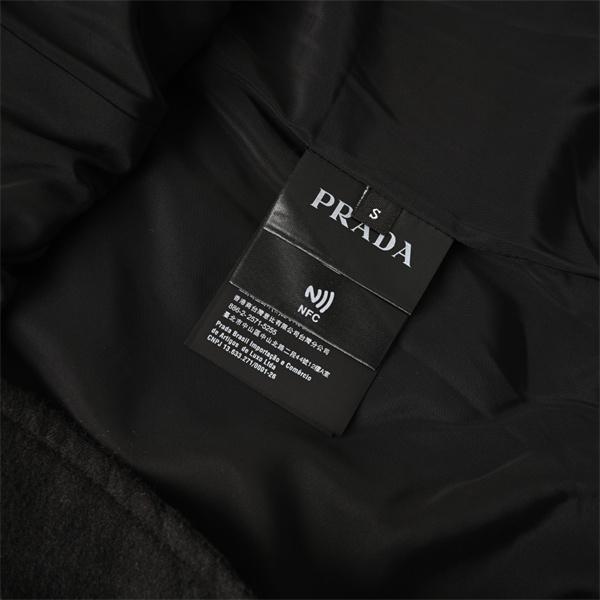 シャツジャケット ブラック 定番 上质 实用性抜群 PRADA プラダ スーパーコピー