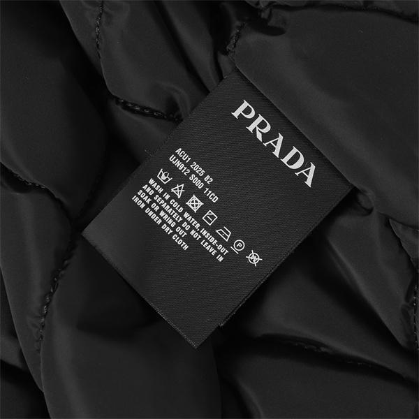 冬モデル ダウンジャケット ブラック 希少 トレンド PRADA プラダ コピー
