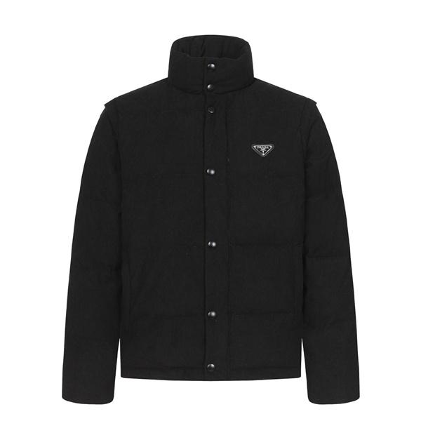 ダウンジャケット ブラック 新登場 上質 快適 PRADA プラダ スーパーコピー