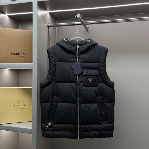 2026新着 PRADA プラダ コピー ダウンベスト ブラック 注目 実用性抜群