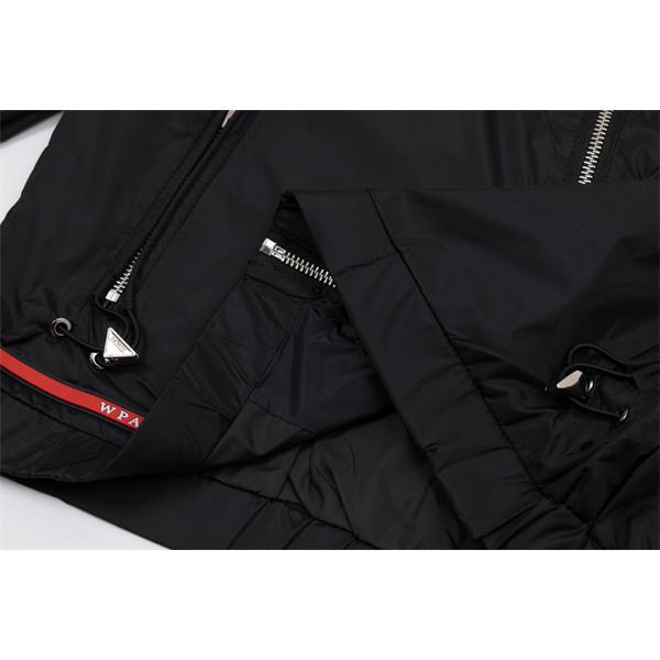 ジップジャケット PRADA プラダ コピー ブラック 定番 実用性抜群 注目