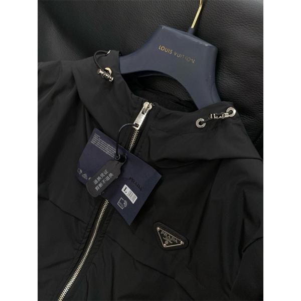 2026新着 ジャケット ブラック 話題 多機能 おすすめ PRADA プラダ スーパーコピー
