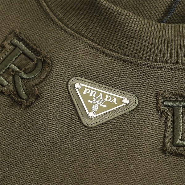 パーカー ホワイト／カーキ 本格派 上質 着心地抜群 PRADA プラダ コピー  