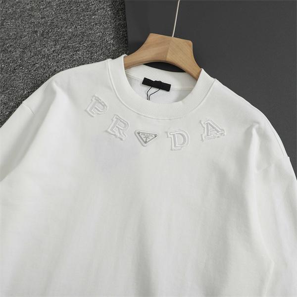 パーカー ホワイト／カーキ 本格派 上質 着心地抜群 PRADA プラダ コピー  