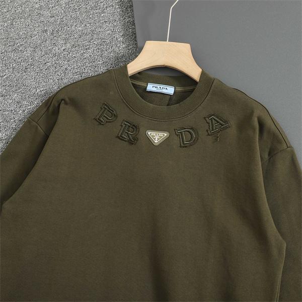 パーカー ホワイト／カーキ 本格派 上質 着心地抜群 PRADA プラダ コピー  