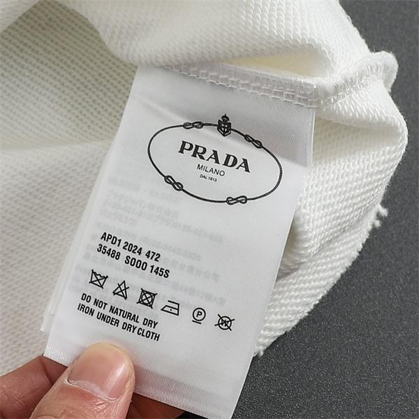 パーカー ホワイト／カーキ 本格派 上質 着心地抜群 PRADA プラダ コピー  