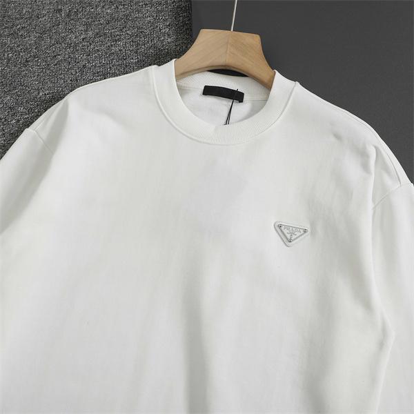 新作 PRADA プラダ 偽物 パーカー ブラック／ホワイト 話題 トレンド