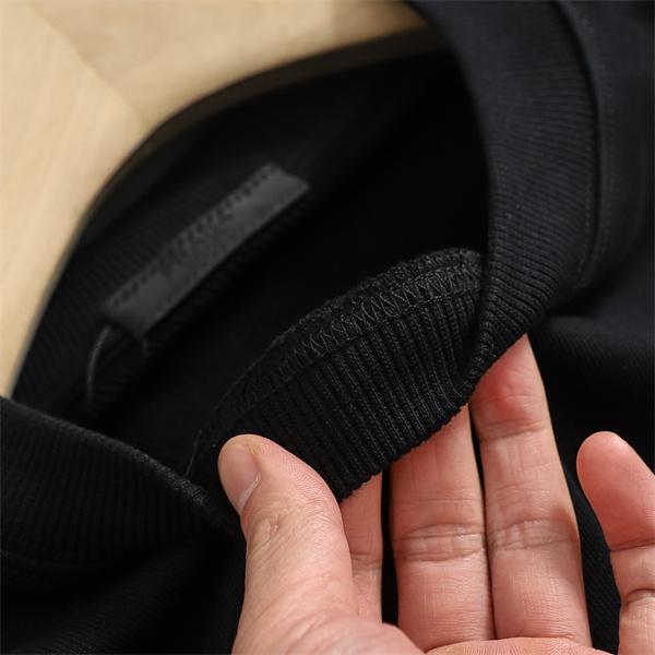 新作 PRADA プラダ 偽物 パーカー ブラック／ホワイト 話題 トレンド