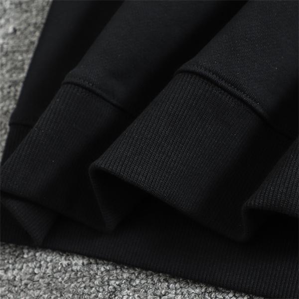 新作 PRADA プラダ 偽物 パーカー ブラック／ホワイト 話題 トレンド