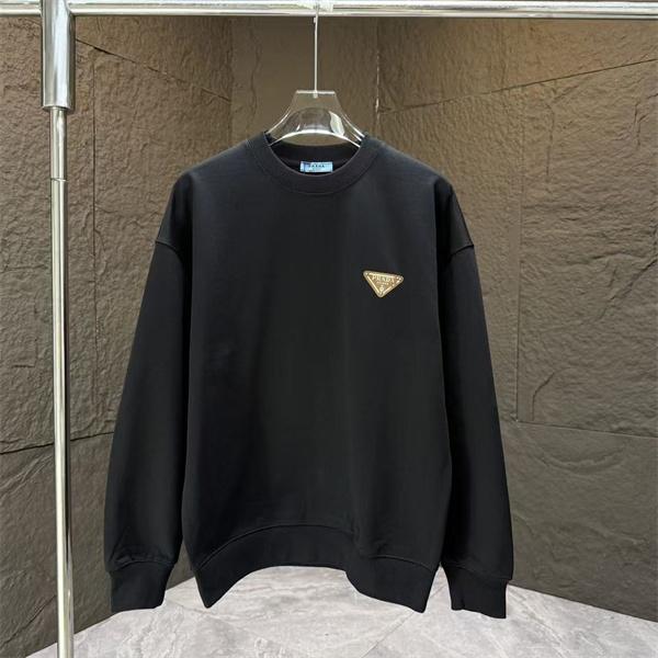 冬モデル パーカー ブラック プレミアム シンプル PRADA プラダ コピー