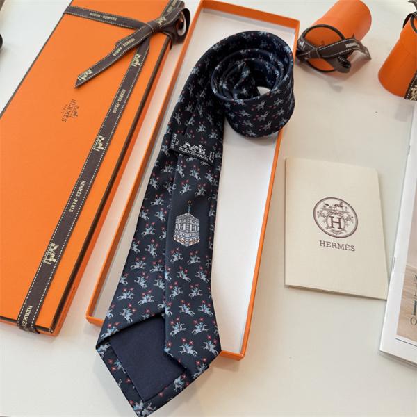 エルメスHermes激安メンズ手工縫製シルクネクタイ斜纹真丝动物柄遊び心デザインフランス製幅7cm