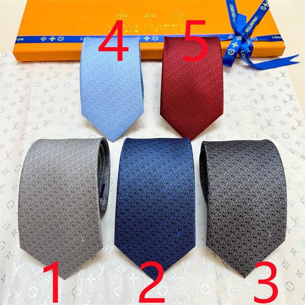 ルイヴィトンLV激安メンズ新作ネクタイダミエV字ジャカード五色展開高級シルク手工仕立てビジネスフォーマル対応