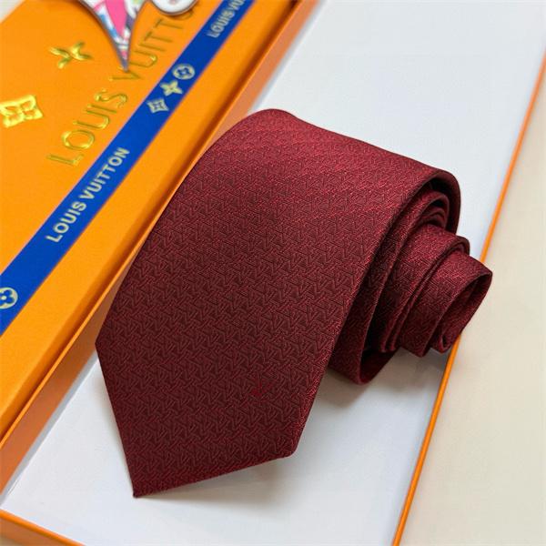 ルイヴィトンLV激安メンズ新作ネクタイダミエV字ジャカード五色展開高級シルク手工仕立てビジネスフォーマル対応