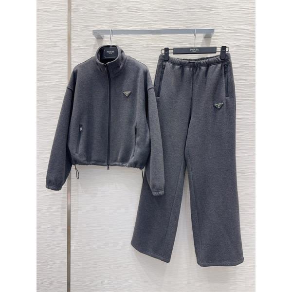 2026最新プラダセットアップスーパーコピー  PRADAレディースファッション人気グレー色上品