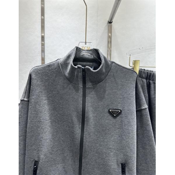 2026最新プラダセットアップスーパーコピー  PRADAレディースファッション人気グレー色上品